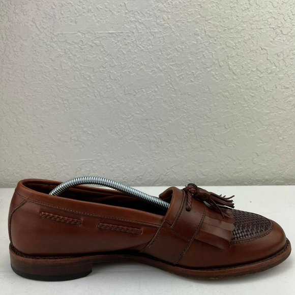 Allen Edmonds Cody Tassel Woven Toe Brown Loafers Made In USA Mens Size 10 main image 5